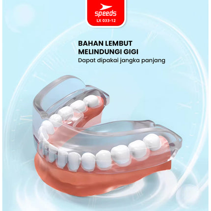 SPEEDS Gamsil Gumshield Pelindung Gigi Mulut Boxing Mouthguard Gum Shield Olahraga Bela Diri Karate 033-12