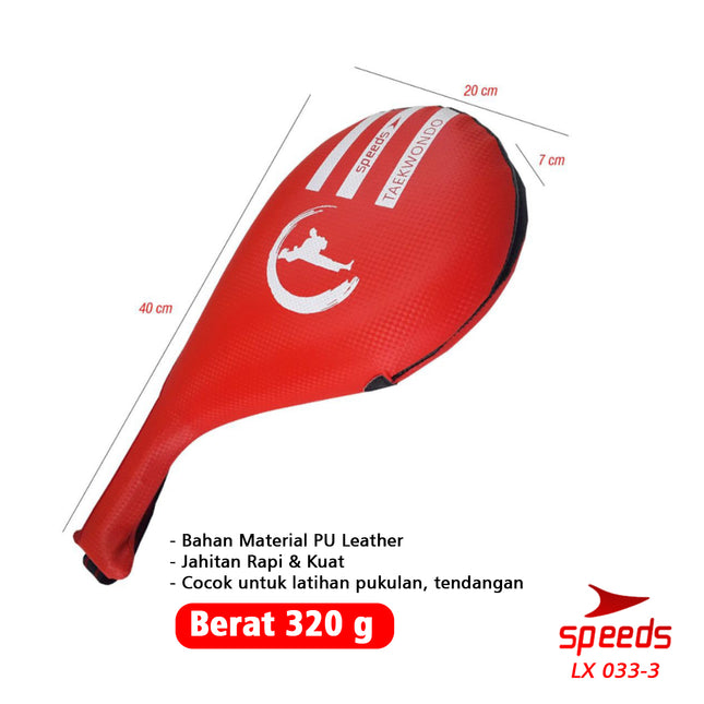 SPEEDS Double Shoot Taekwondo Foot Target Alat Latihan Taekwondo Target Pukul Original Impor 033-3