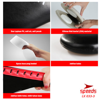 SPEEDS Double Shoot Taekwondo Foot Target Alat Latihan Taekwondo Target Pukul Original Impor 033-3