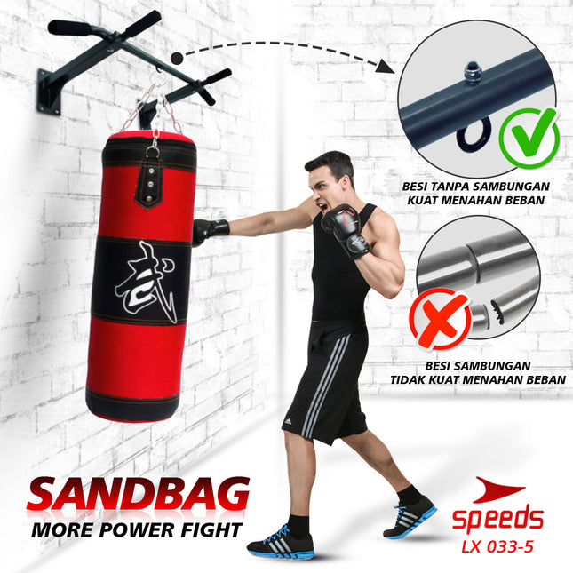 SPEEDS Samsak Tinju / Samsak Muaythai / Sanbag Boxing Olahraga Beladiri Tinju 033-5 80CM