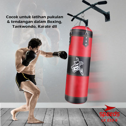 SPEEDS Samsak Tinju / Samsak Muaythai Sanbag Boxing Taekwondo Handbag Olahraga Beladiri 033-6 100CM