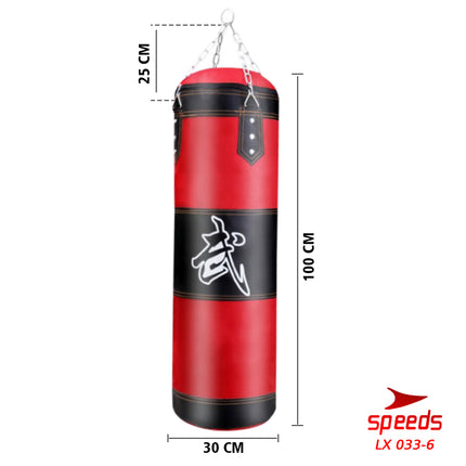 SPEEDS Samsak Tinju / Samsak Muaythai Sanbag Boxing Taekwondo Handbag Olahraga Beladiri 033-6 100CM