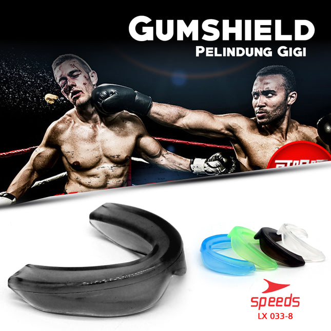 SPEEDS Gumshield Pelindung gigi Dewasa Anak Mouthguard Olahraga Karate Tinju Boxing Tekwondo 033-8