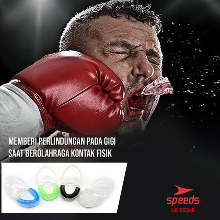 SPEEDS Gumshield Pelindung gigi Dewasa Anak Mouthguard Olahraga Karate Tinju Boxing Tekwondo 033-8