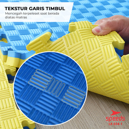 SPEEDS Matras Eva Beladiri Matras Arena Silat Matras Boxing Samsak Karate Taekwondo Matras Puzzle Alas Lantai 034-1