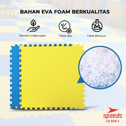 SPEEDS Matras Eva Beladiri Matras Arena Silat Matras Boxing Samsak Karate Taekwondo Matras Puzzle Alas Lantai 034-1