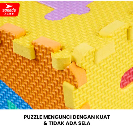SPEEDS Evamat 60x60cm Puzzle Mat Carpet Eva Mat Playmat Floor Mat Soft Playing Mat for Kids 034-11
