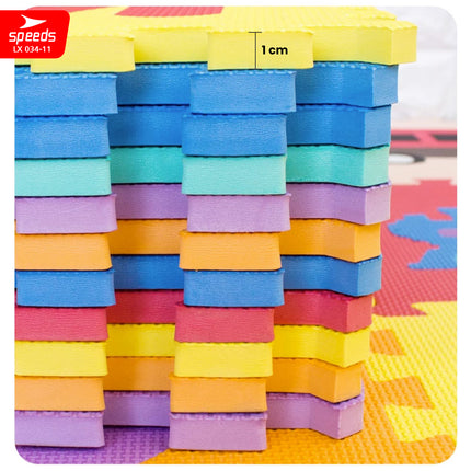 SPEEDS Evamat 60x60cm Puzzle Mat Carpet Eva Mat Playmat Floor Mat Soft Playing Mat for Kids 034-11