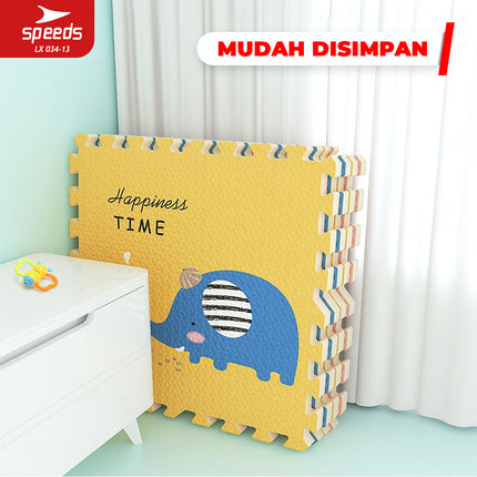 SPEEDS Evamat 30x30cm 20mm Puzzle Mat Carpet Puzzle Mat Eva Interlocking Floor Mat 034-13