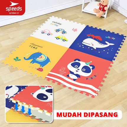 SPEEDS Evamat 30x30cm 20mm Puzzle Mat Carpet Puzzle Mat Eva Interlocking Floor Mat 034-13