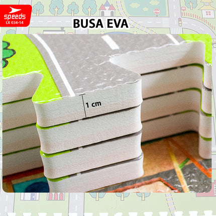 SPEEDS Evamat Mat 60x60cm Puzzle Mat Puzzle Carpet Evamat Floor Mat Protection Mat 034-14
