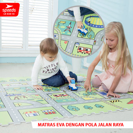 SPEEDS Evamat Mat 60x60cm Puzzle Mat Puzzle Carpet Evamat Floor Mat Protection Mat 034-14