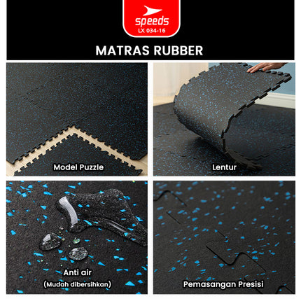SPEEDS Matras Karet Eva 50x50x1.5cm 034-16