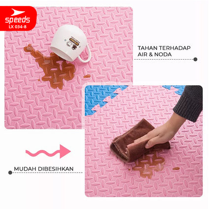 SPEEDS Evamat 103x103cm 12mm Matras Puzzle Karpet Puzzle Matras Eva Alas Lantai Portable LX 034-8
