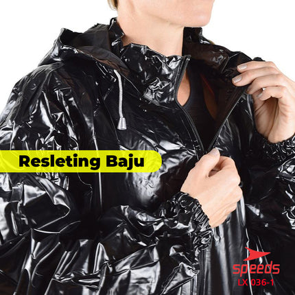 SPEEDS Baju Jaket Sauna Suit Elastis Waterproof Olahraga Detox Pelangsing Keringat 036-1