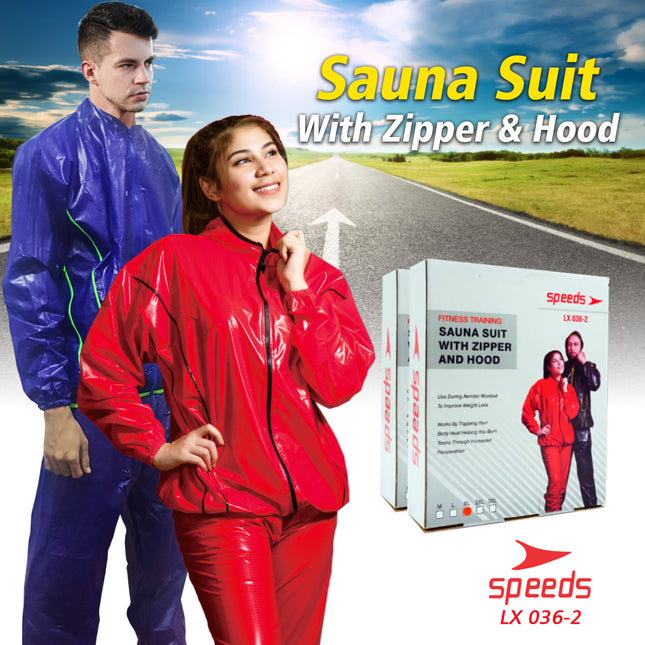 SPEEDS Baju Sauna Sauna Suit Jas Celana Keringat Olahraga Tebal Panas Untuk Olahraga 036-2