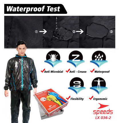 SPEEDS Baju Sauna Sauna Suit Jas Celana Keringat Olahraga Tebal Panas Untuk Olahraga 036-2