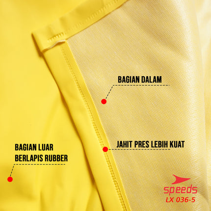 SPEEDS Jas Hujan Rain Coat Ponco Mantel Hujan Anti Air Awet Tebal  Pria Wanita Sunflower 036-5