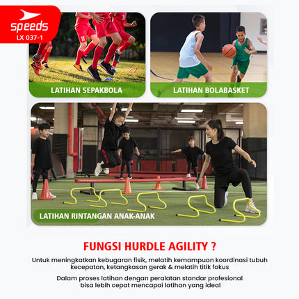 SPEEDS Hurdle Alat Melatih Reflek 1 set 5pcs Dan Lompatan Alat Latih Sepak Bola 037-1