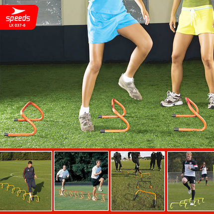 SPEEDS Hurdle Training Agility Tiang Latihan Loncat Lari Adjustable Atlit Sepak Bola Training 037-6
