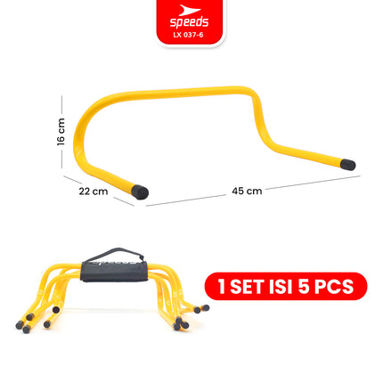 SPEEDS Hurdle Training Agility Tiang Latihan Loncat Lari Adjustable Atlit Sepak Bola Training 037-6