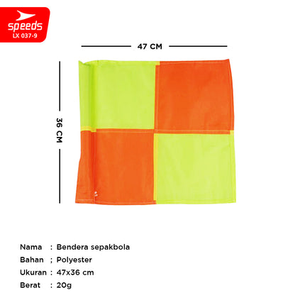 SPEEDS Bendera Sudut Lapangan Olahraga Sepak Bola Corner Flag Soccer Bendera Sepak Pojok 037-9