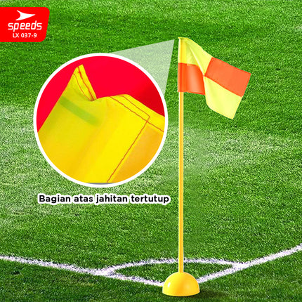SPEEDS Bendera Sudut Lapangan Olahraga Sepak Bola Corner Flag Soccer Bendera Sepak Pojok 037-9