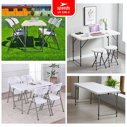 SPEEDS Meja Lipat Plastik Serbaguna Outdoor 038-2