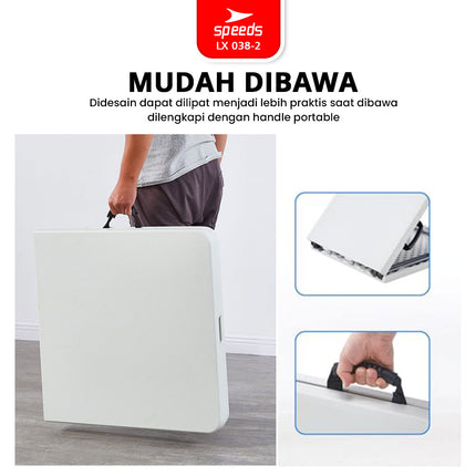 SPEEDS Meja Lipat Plastik Serbaguna Outdoor 038-2