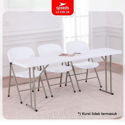 SPEEDS Meja Lipat Plastik 180x45x74cm 038-28