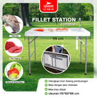 SPEEDS 115x60x86cm Sink Table Indoor Outdoor Large Kitchen Cooking Table 038-30