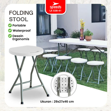 SPEEDS Kursi Lipat Bangku Lipat 30x27x46cm 038-41
