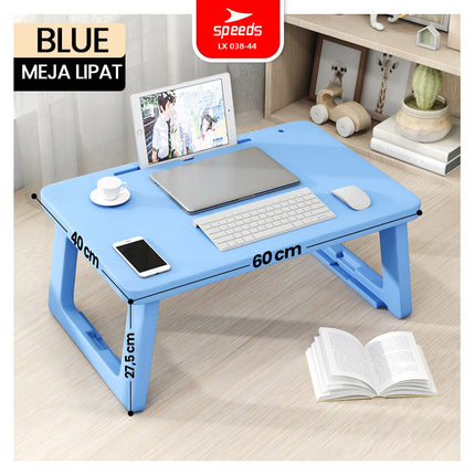SPEEDS Foldable Thick Sturdy Kids Learning Table Rectangular HDPE Kids Table Preschool Kindergarten Colorful 038-44