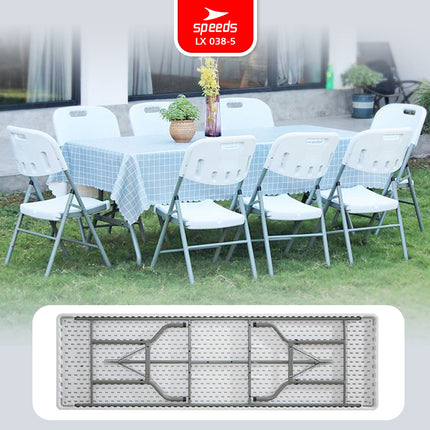 SPEEDS Meja Lipat 244x75x74cm HDPE 038-5