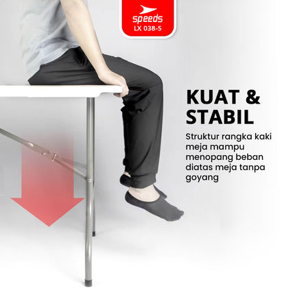 SPEEDS Meja Lipat 244x75x74cm HDPE 038-5