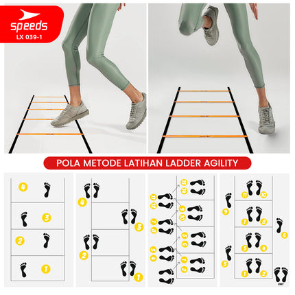SPEEDS Agility Ladder Drills Training 3m 039-1