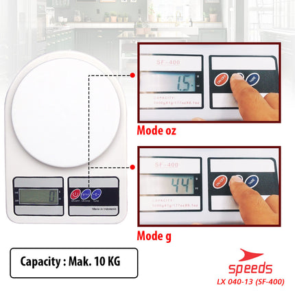 SPEEDS Timbangan Dapur Digital Timbangan Mini / Electronic Portable Scale 040-13