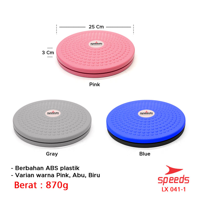 SPEEDS Magnetic Trimmer Jogging Body Plate Waist Twisting Fat Burning Device LX 041-1