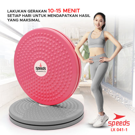 SPEEDS Magnetic Trimmer Jogging Body Plate Waist Twisting Fat Burning Device LX 041-1
