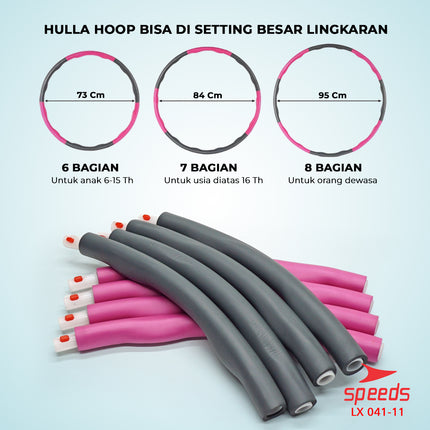 SPEEDS Hula Hoop Foam Bongkar Pasang Portabel 041-11