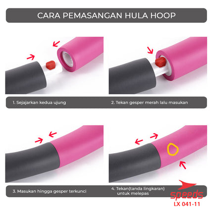 SPEEDS Hula Hoop Foam Bongkar Pasang Portabel 041-11