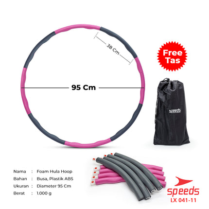 SPEEDS Hula Hoop Foam Bongkar Pasang Portabel 041-11