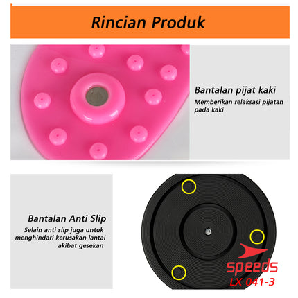 SPEEDS Magnetic Trimmer Jogging Body Plate Waist Twisting Body Slimming Abdomen LX 041-3