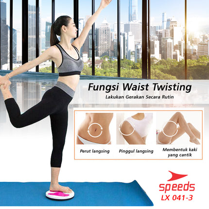 SPEEDS Magnetic Trimmer Jogging Body Plate Waist Twisting Body Slimming Abdomen LX 041-3