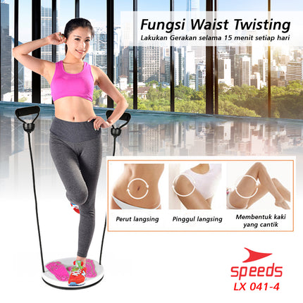 SPEEDS Magnetic Trimmer Jogging Body Plate Waist Twisting With Waist Slimming Rope LX 041-4
