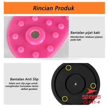 SPEEDS Magnetic Trimmer Jogging Body Plate Waist Twisting With Waist Slimming Rope LX 041-4