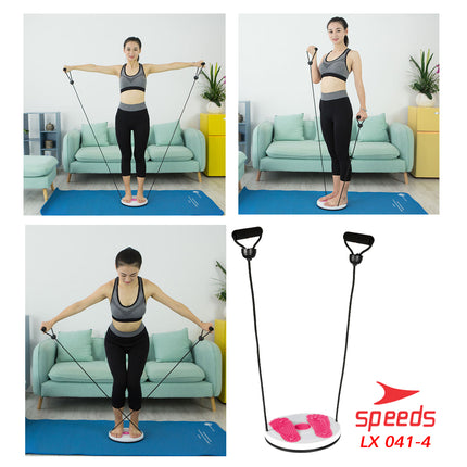 SPEEDS Magnetic Trimmer Jogging Body Plate Waist Twisting With Waist Slimming Rope LX 041-4