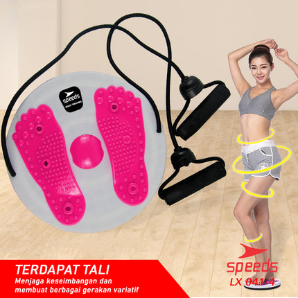 SPEEDS Magnetic Trimmer Jogging Body Plate Waist Twisting With Waist Slimming Rope LX 041-4