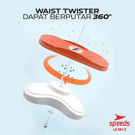 SPEEDS Waist Twisting Kaki Terpisah Magnetic Trimmer 041-5