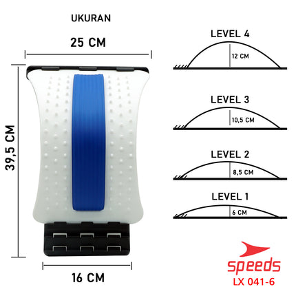 SPEEDS Back Massager Backbone Stretcher Back Massage Fitness Equipment LX 041-6